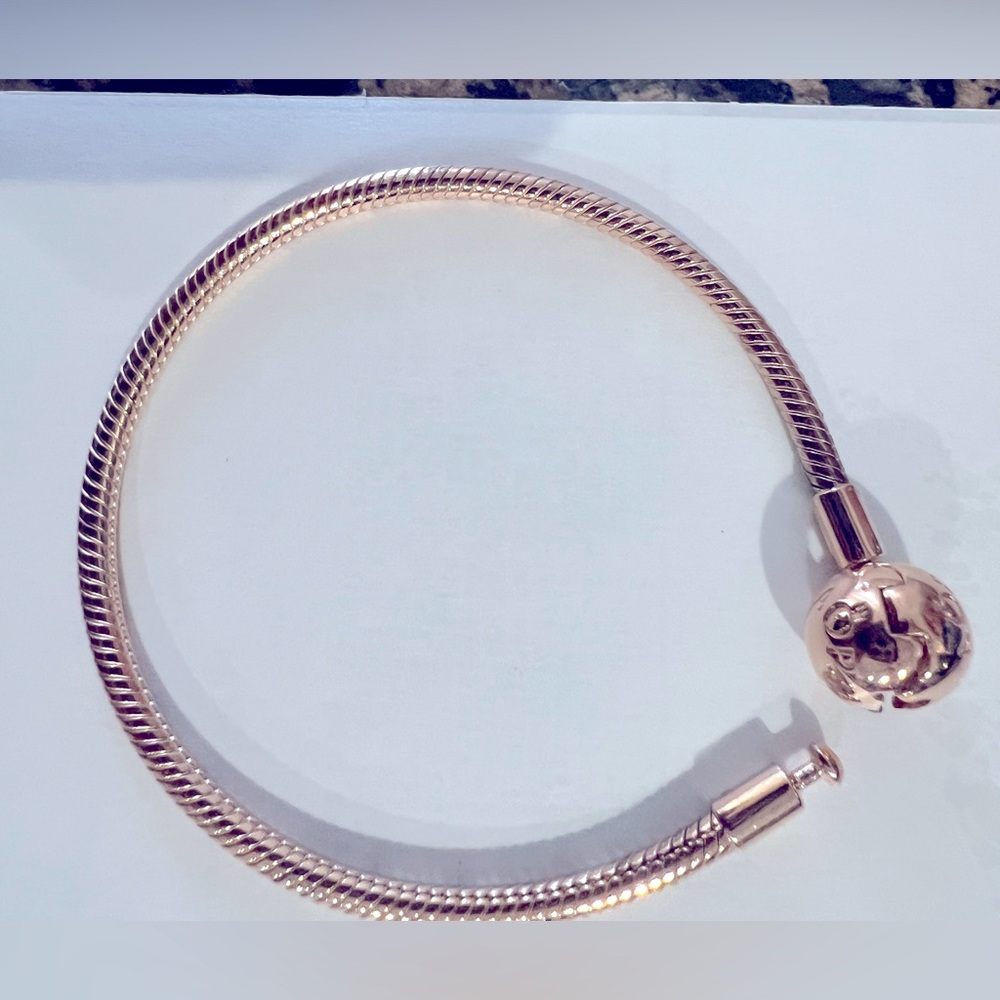 Pandora Rose Gold Plated Snake Chain Bracelet
